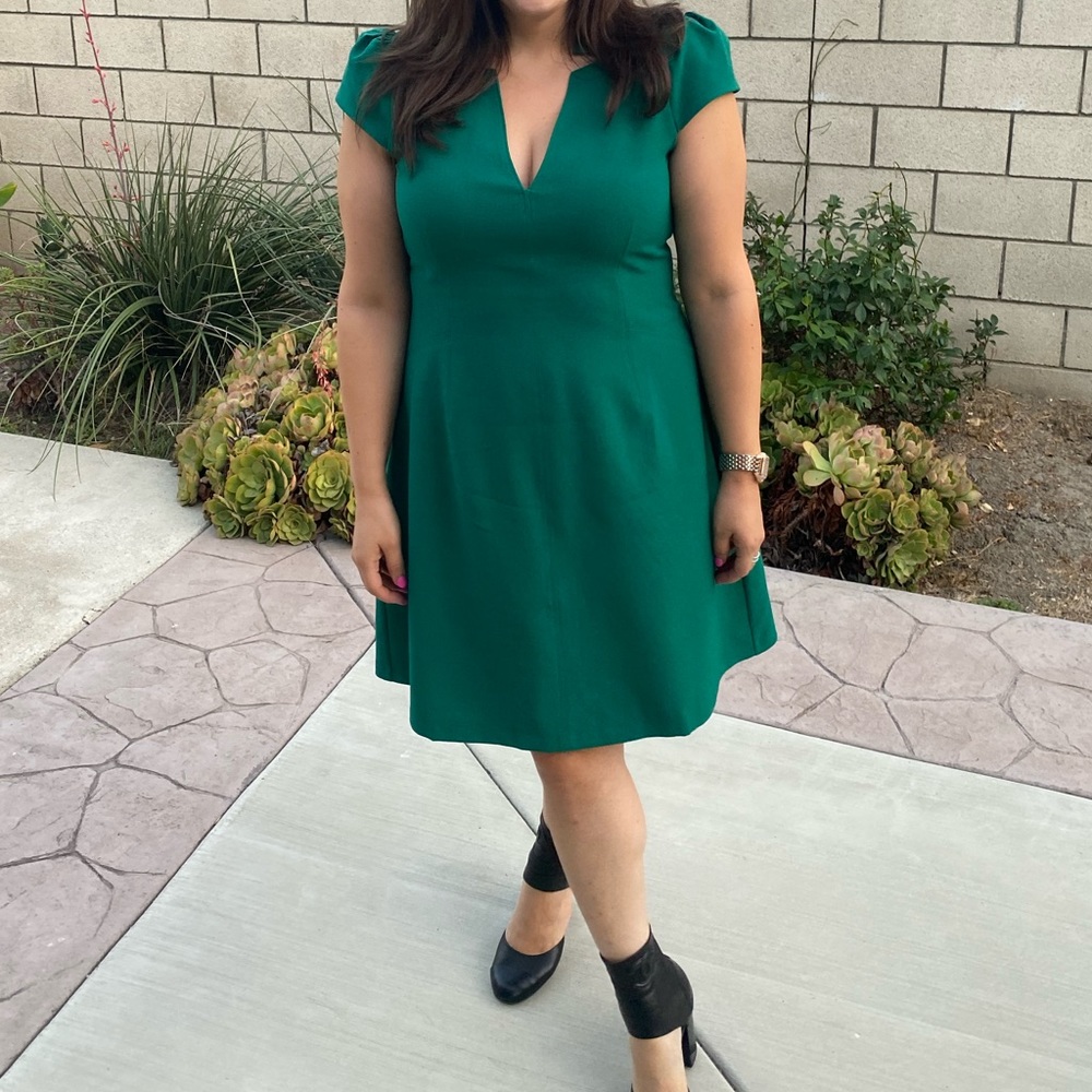 Vince Camuto Macys Dress Size 14 Green